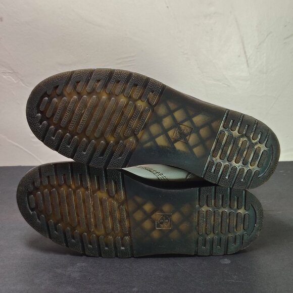 Dr. Martens Zavala Boots White Leather Combat Air Wair Womens 8  AW004 SK 08 V - Picture 5 of 12